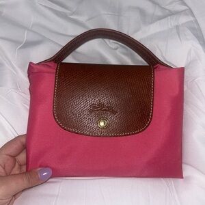 Longchamp Le Pliage Top Handle Document Holder in Pink!